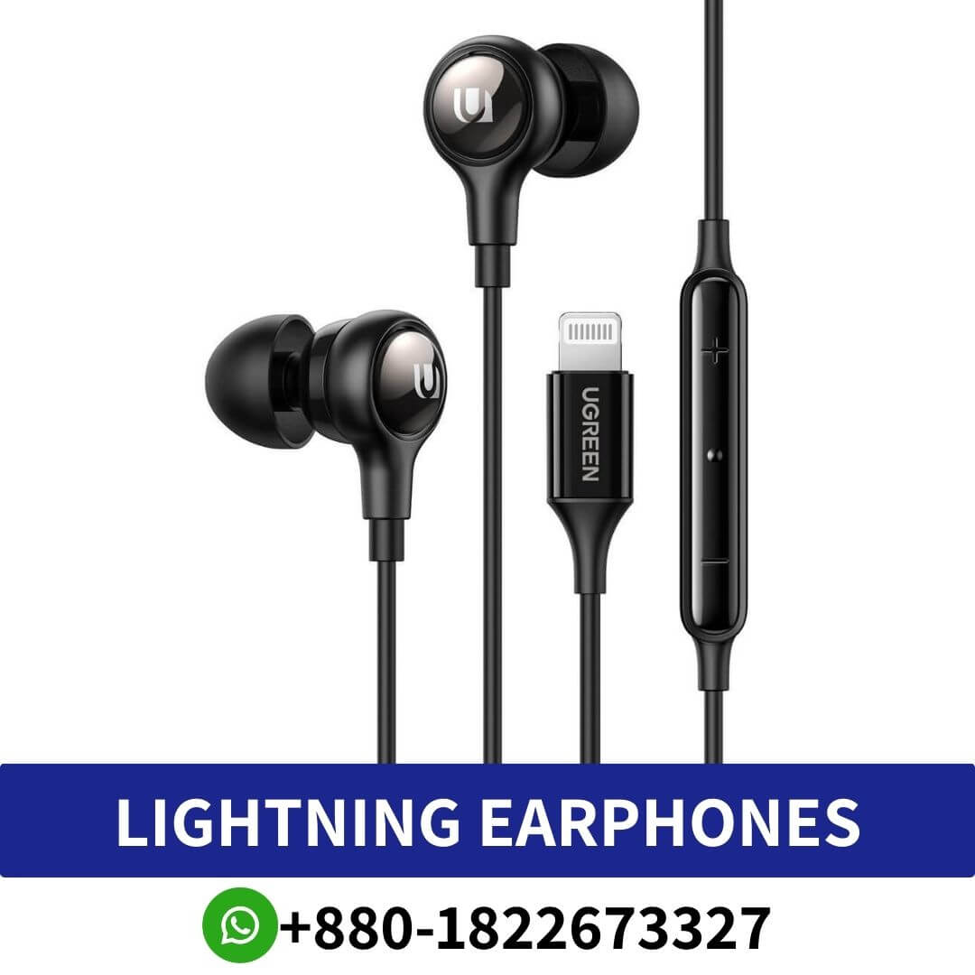Buy UGREEN MFi Certified Lightning Earphones Price in Bangladesh | Lightning Earphones Near me BD | UGREEN Lightning Earphones in BD