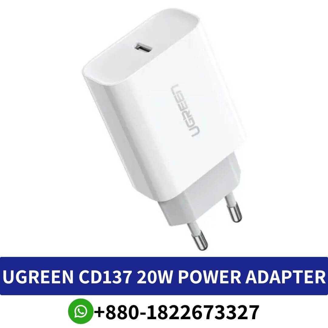Best UGREEN CD137 Fast Charging Power Adapter 20W Price in Bangladesh | UGREEN 20W Power Adapter Low Price in BD