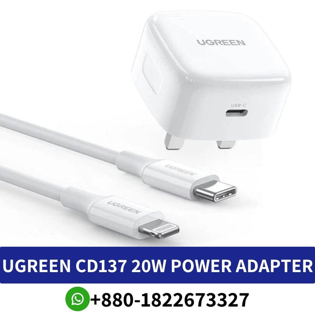 Buy UGREEN CD137 Fast Charging Power Adapter 20W Price in Bangladesh | UGREEN 20W Power Adapter Low Price in BD
