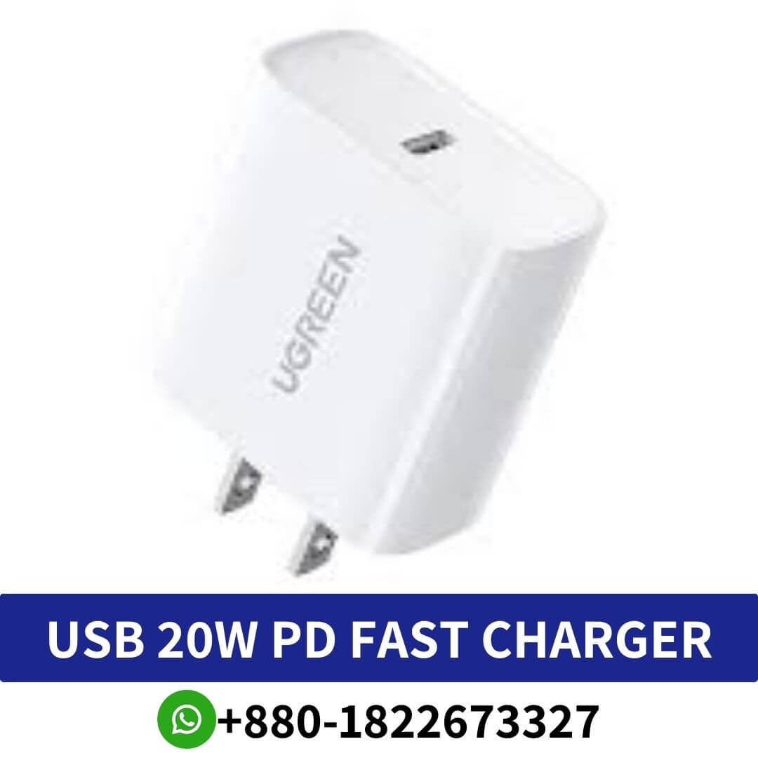 Buy UGREEN USB-C to Type-C 20W PD Fast Charger in Bangladesh | USB 20W PD Fast Charger Best Price in BD, USB 20W PD Fast Charger