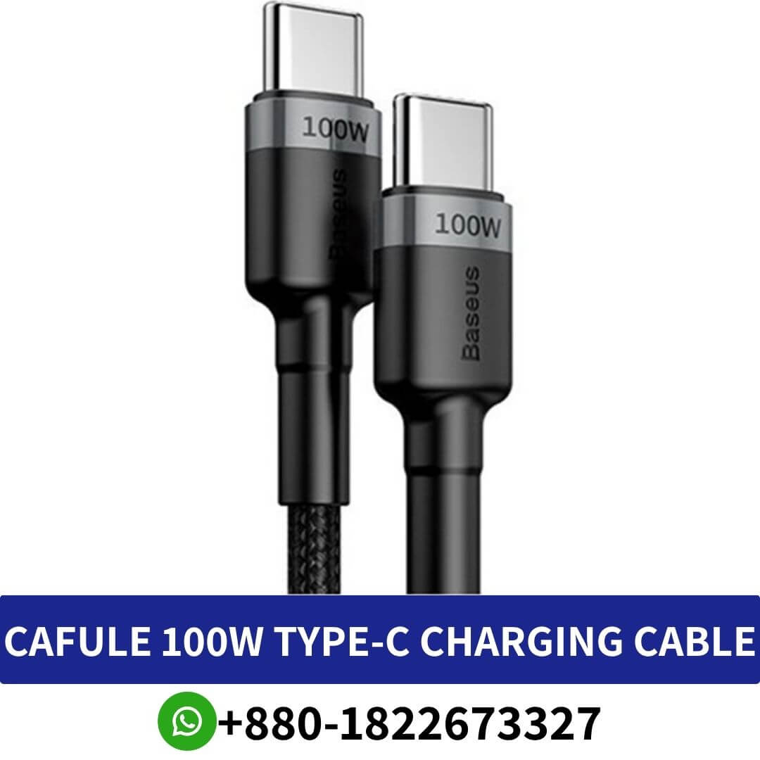 Buy BASEUS Cafule 100W Type-C Charging Cable Price in Bangladesh | BASEUS Cafule Type-C PD 100W Charging Cable Near me BD