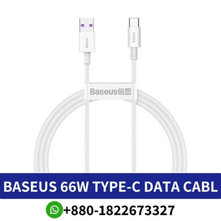 Buy BASEUS USB Type-C 66W Charging Data Cable Price in Bangladesh | BASEUS USB Fast Charging Data Cable Near me BD