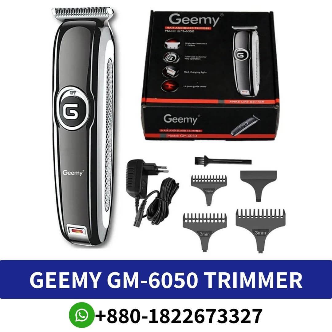 Geemy GM-6050 Professional NKZ Hair And Beard Trimmer Beard and Moustache, Nose, Ear and Eyebrow, Body Grooming, Body Grooming