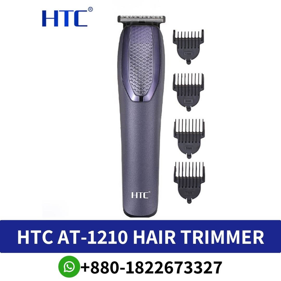 HTC AT-1210 Beard Trimmer And Hair Clipper For Men - For a well-groomed beard or a stylish one help you achieve your desired look effortlessly.