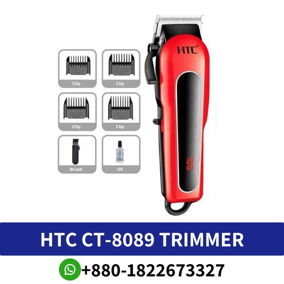 HTC CT-8089 Professional Men Electric Rechargeable Hair Trimmer
