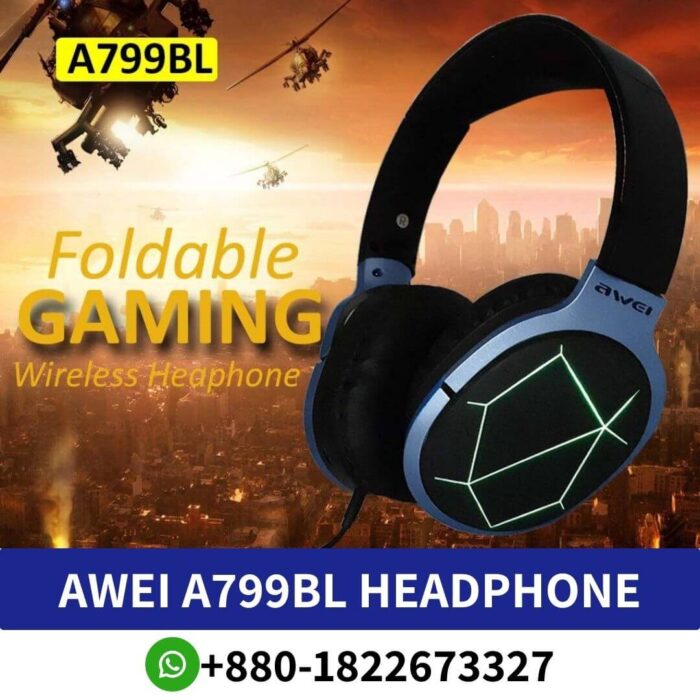 Awei A799Bl Foldable Gaming Wireless Headphone Price In Bangladesh, Awei A799Bl Manual,Awei A799Bl Bluetooth Headset, Awei Gaming Headphone,