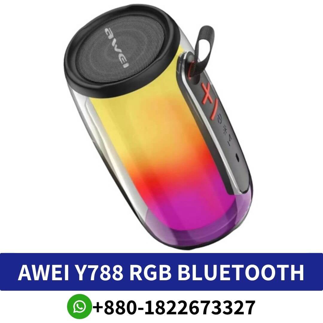 Awei Y788 Portable Outdoor Bluetooth Speaker, Awei Y788 RGB Bluetooth Speaker price in bangladesh, Awei Y788 RGB Bluetooth Outdoor Portable TWS Speaker, Buy Awei Y788 Speaker at best price in Bangladesh,