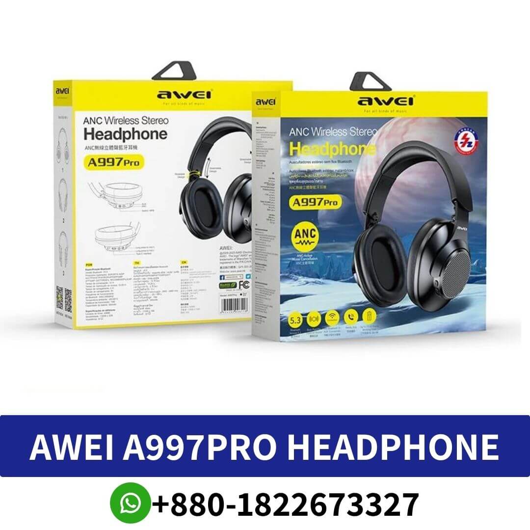 Awei A997Pro ANC Wireless Bluetooth Headphone