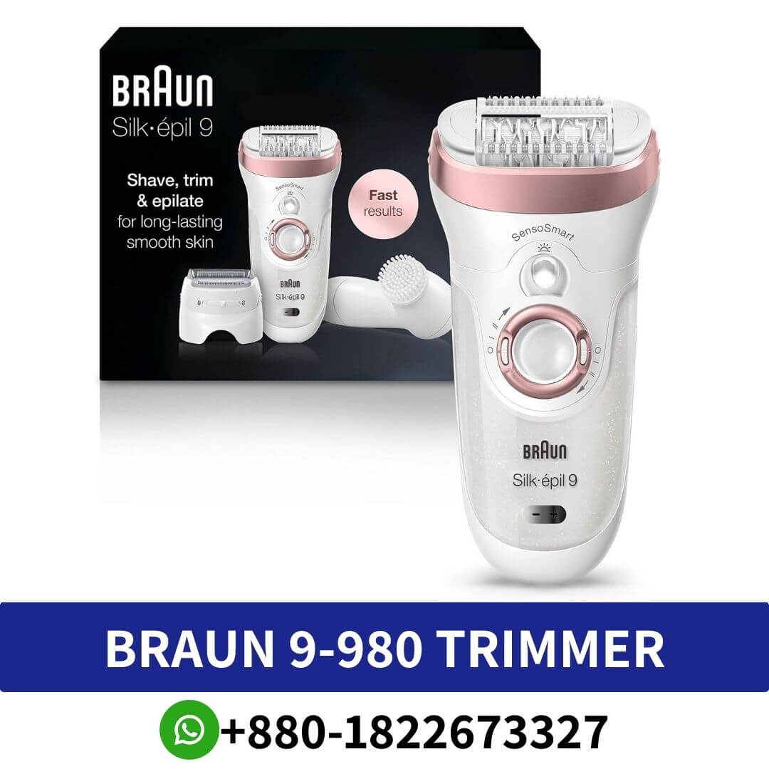 BRAUN Silk-Epil 9-980 For Long Lasting Smooth Skin Trimmer which is better trimmer or shaver