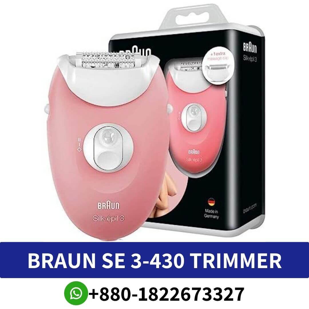 Best BRAUN Silk-Epilator 3 SE 3-430 Trimmer in Bangladesh Massage Rollers gently stimulate and massage your skin for even more comfort.