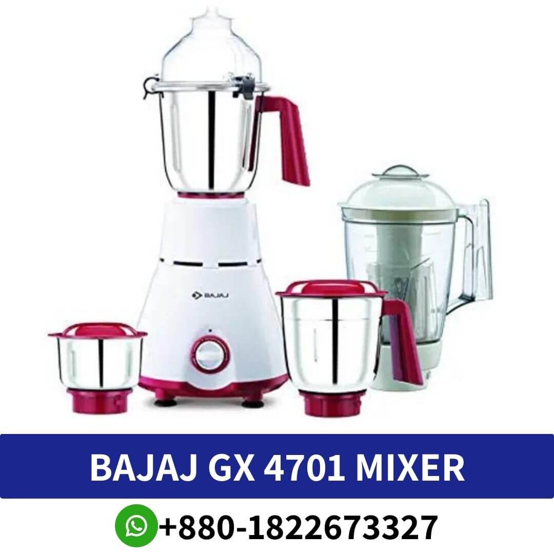 Bajaj Gx- 4701 Mixer Grinder 800 Watt With 4 Jars Price In Bangladesh 2024, Bajaj 850W 4 Jar Mixer Grinder Gx4701, Bajaj Gx- 4701 Mixer Grinder 800 Watt With 4 Jars, Bajaj Mixer Grinder 4 In 1 800-Watt, Bajaj Acrylonitrile Butadiene Styrene Gx-4701 800W Mixer, Bajaj Gx 4701 Mixer Grinder 800 W, 4 Jar, Bajaj Gx 4701 Price In Bangladesh, Bajaj Gx 4701 800W Mixer Grinder Price In Bangladesh,
