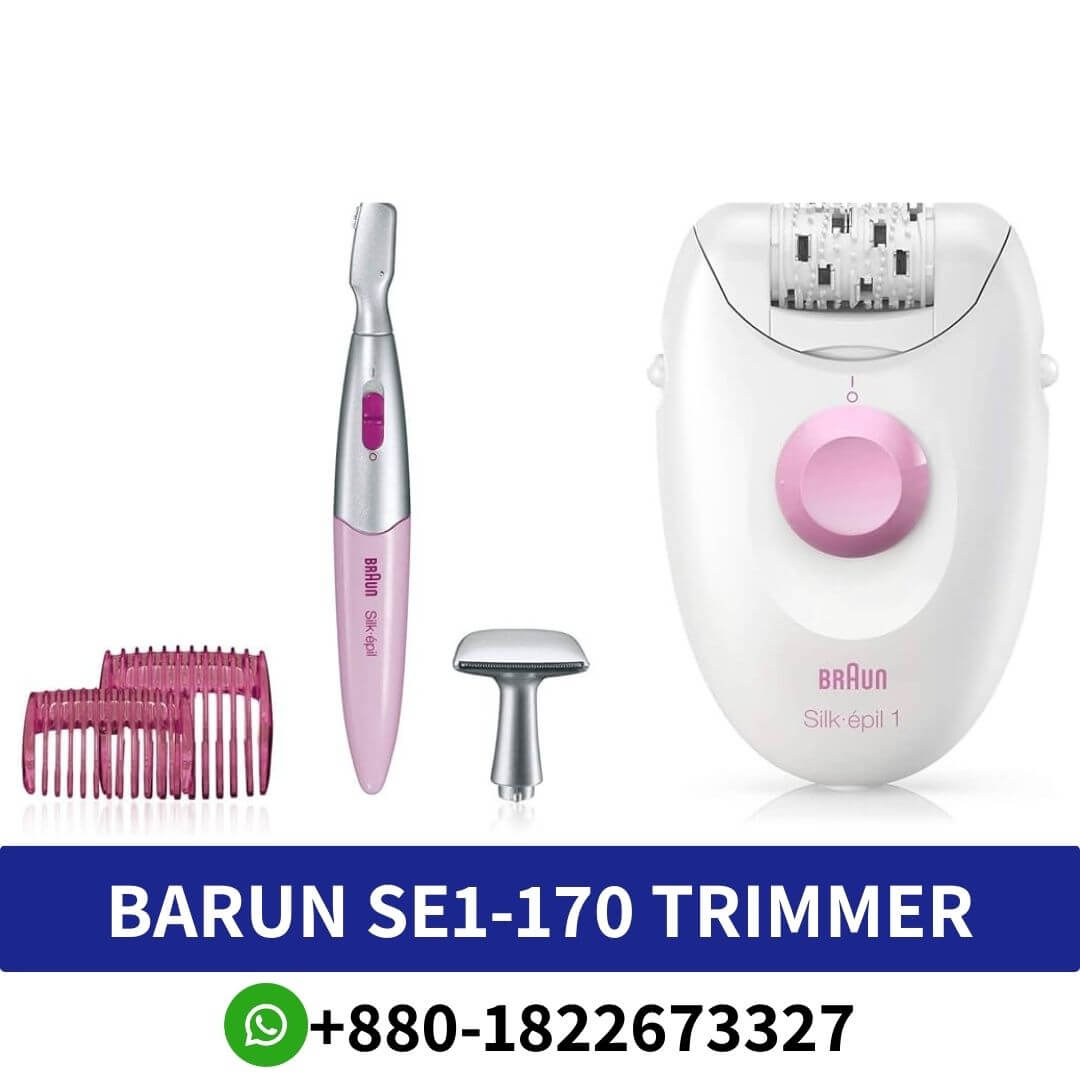 Best BRAUN Silk-Epic 1 SE1-170 Epilator Trimmer For Women It performs efficiently and is ideal for every woman