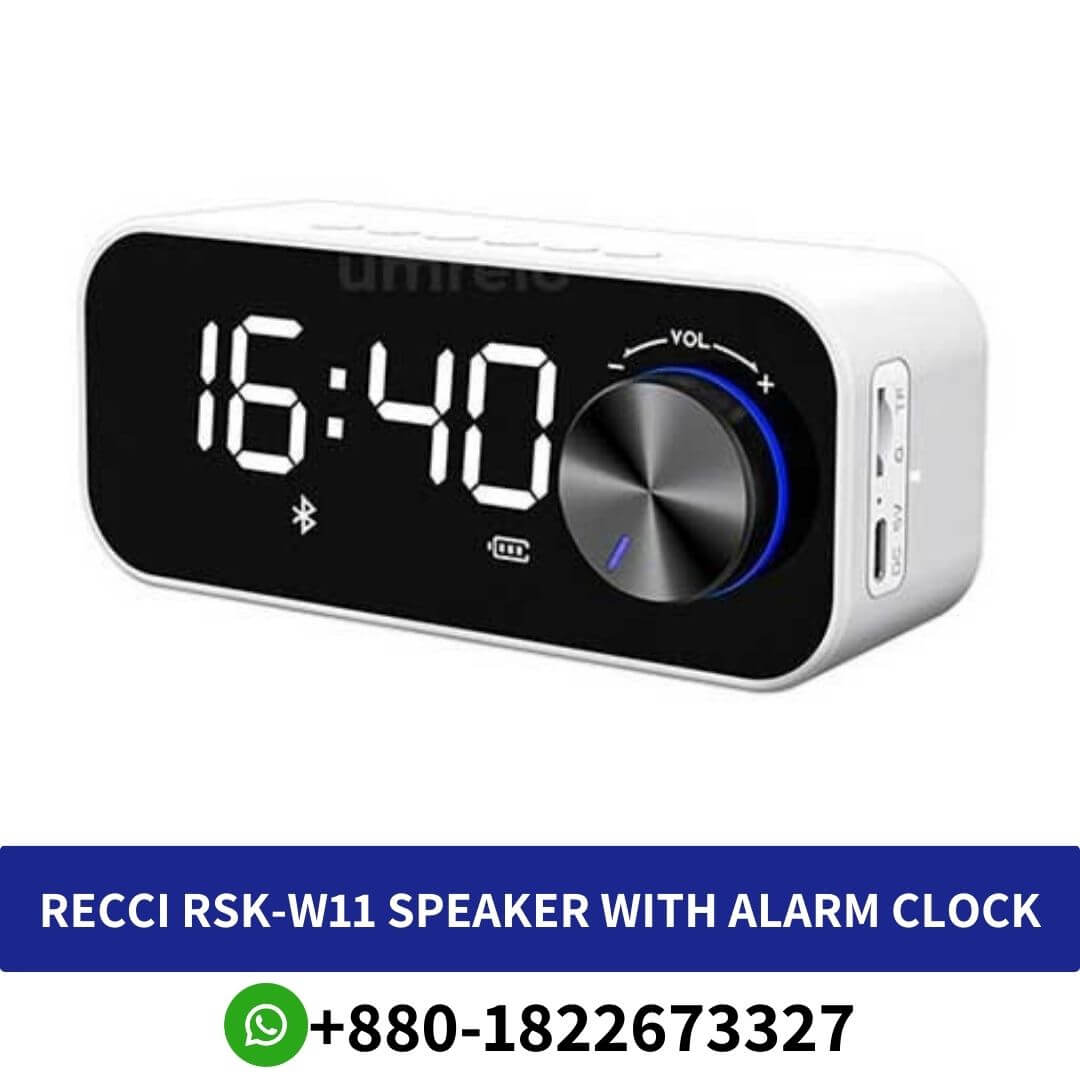 Best RECCI RSK-W11 Speaker with Alarm Clock