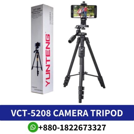 YUNTENG VCT-5208 camera tripod price in Bangladesh - camera stand VCT-5208 shop in Bangladesh - YUNTENG VCT-5208 camera stand BD