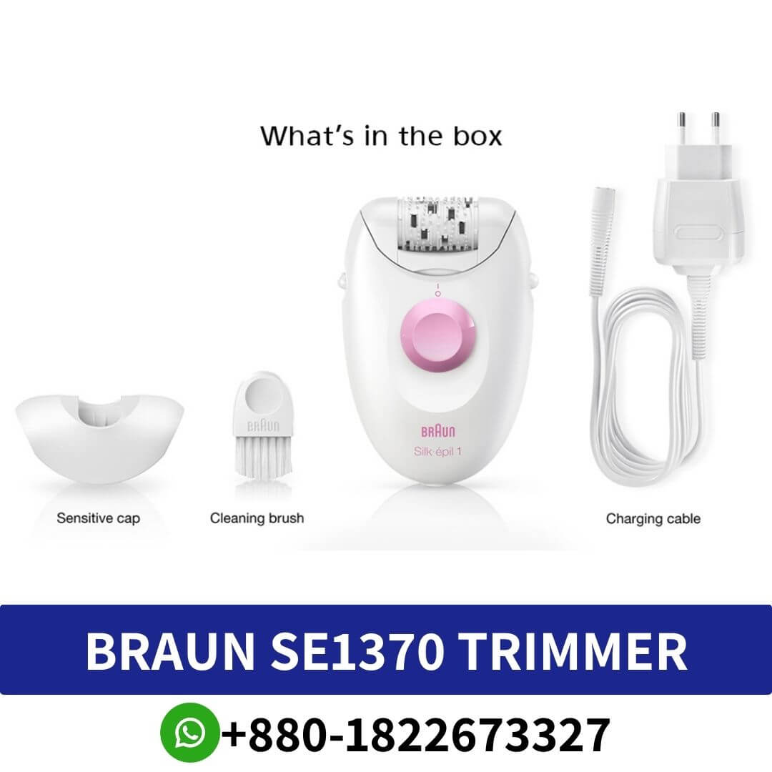 Best BRAUN BRN-SE1370 Cordless Epilator Price In BD Reveals and removes the shortest hairs for long-lasting smoothness.