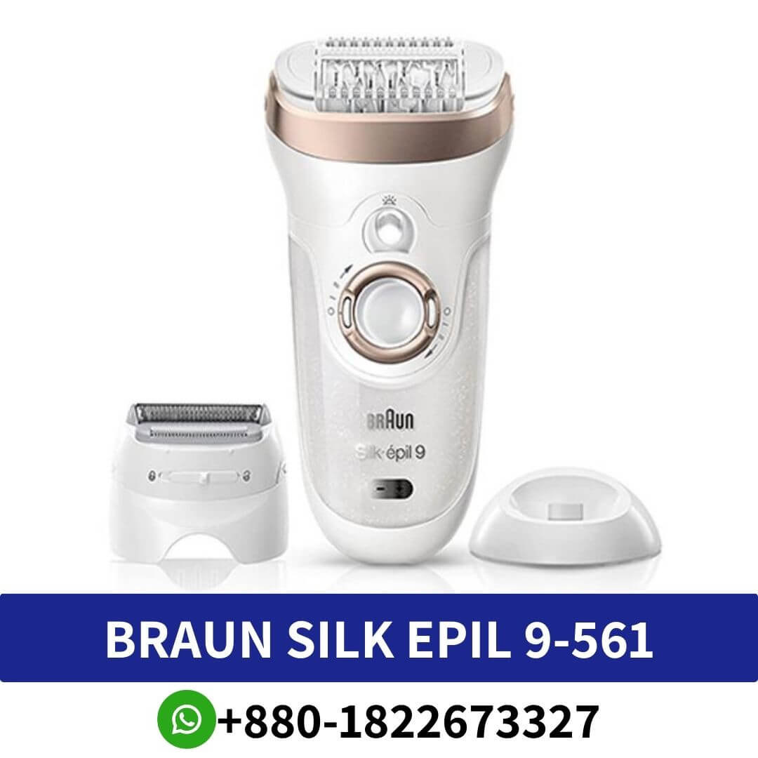 BRAUN Silk Epil 9-561 Epilation For Women hair in one stroke for a faster epilation. A standard of epilation so you can enjoy long-lasting