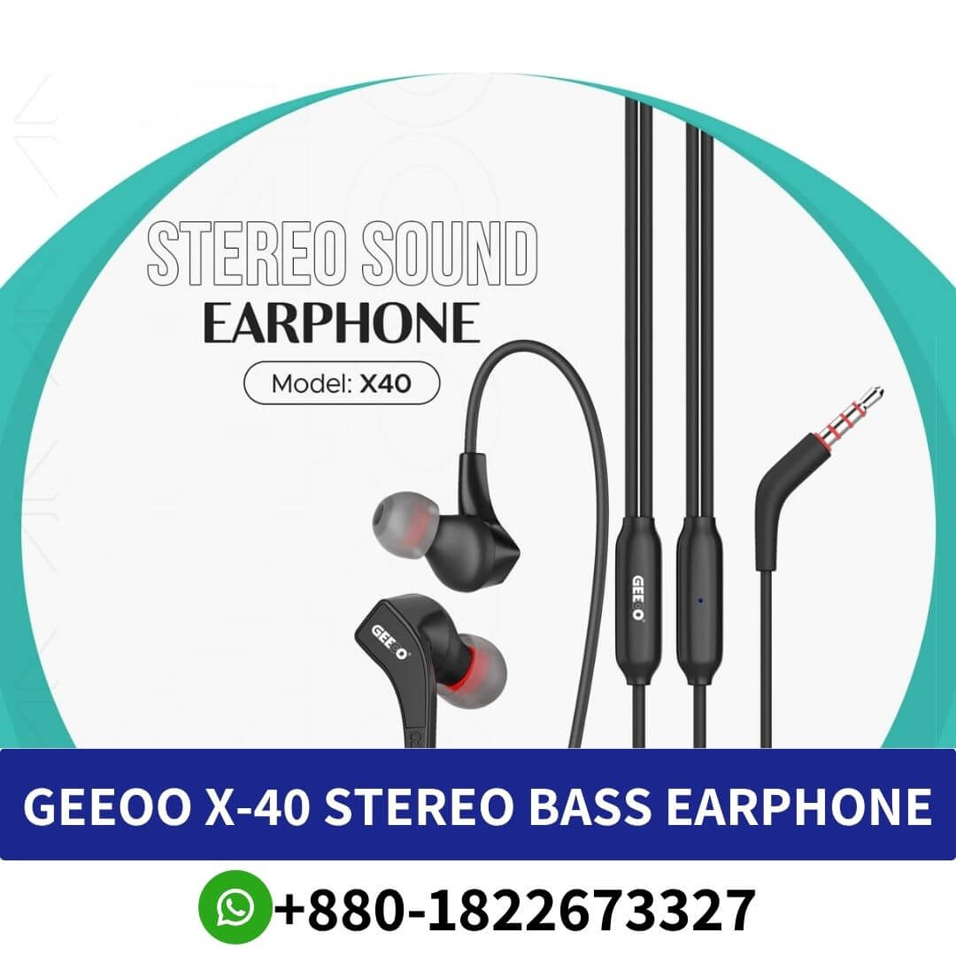 GEEOO X-40 Stereo Bass Earphone