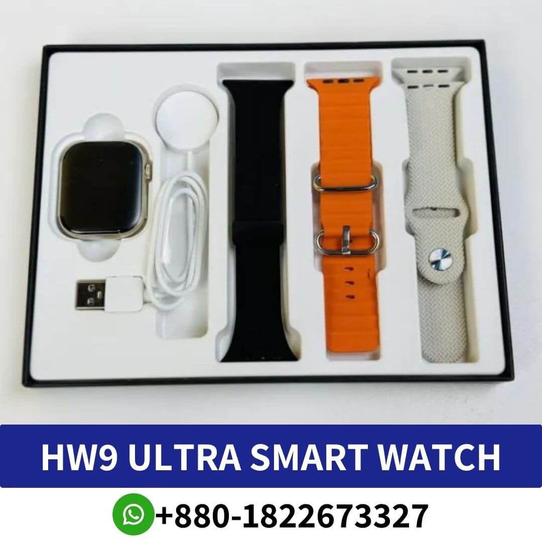 HW9 Pro Max Smart Watch (3 Straps In 1) – Orange Color, HW9 Ultra Max 2.2" AMOLED Smartwatch with Dual Strap, HW9 Ultra Max Smart Watch 49mm Amoled Display, Wearfit Pro HW9 Ultra Max Amoled Display Smartwatch, HW9 Ultra Max Smart Watch Price in Bangladesh, HW9 Ultra Max Smart Watch Black Price In Bangladesh, HW9 Ultra Max Smart Watch, hw9 pro max, hw9 pro max smart watch price in bangladesh, hk9 pro amoled smart watch black color,