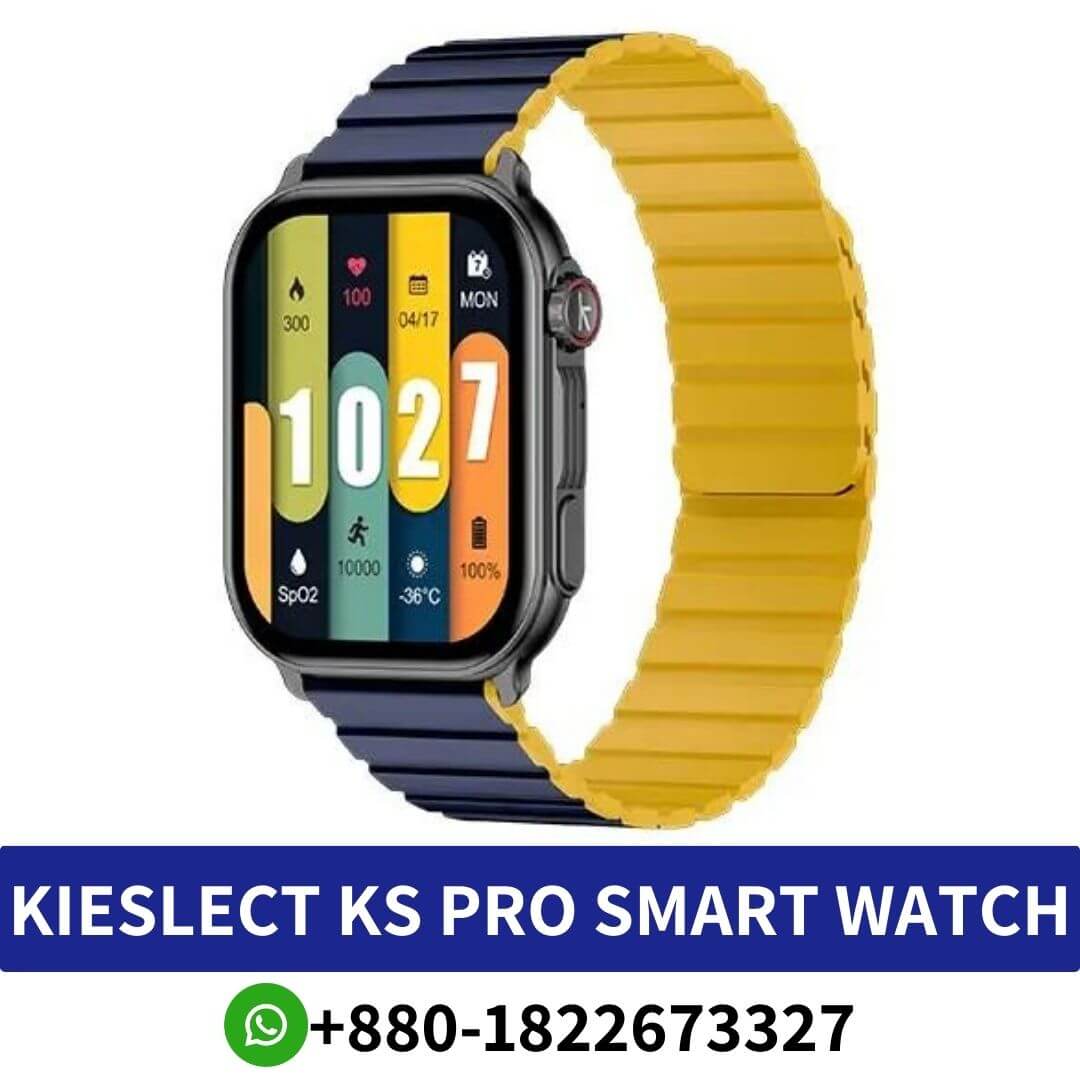 KIESLECT KS Pro Bluetooth Calling Smart Watch view all the data and metrics on the bright, colorful, and stunning display & quick glance.