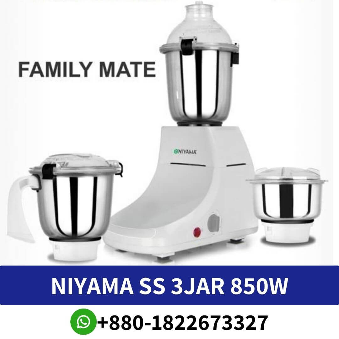 Niyama SS 3 Jar 850W Mixer Grinder - Elite NIB140 Price In Bangladesh, Niyama SS 3jar 850w Mixer Grinder Elite NIB140, Niyama SS 3jar 850w Mixer NIB140, Niyama SS 3jar 850w NIB140, Niyama SS 3jar 850w NIB140 Price In Bangladesgh, Niyama SS 3jar 850w, Niyama Mixer Grinder 850 W,