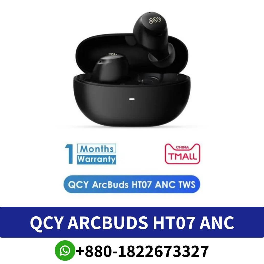 QCY ArcBuds HT07 ANC TWS price in Bangladesh , QCY ArcBuds HT07 ANC TWS, QCY HT07 ArcBuds ANC 40dB Noise Cancelling TWS, QCY ArcBuds HT07 ANC TWS Earbuds, QCY Arcbuds HT07 ANC-Black, QCY HT07 ANC Wireless Earphone 40dB Active Noise Cancelling TWS,