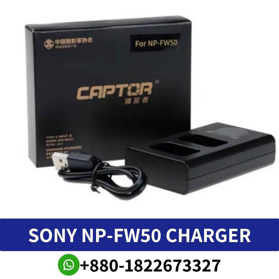 SONY NP-FW50 Charger for Sony Alpha NEX-5, NEX-3, NEX-C3, NEX-7, Alpha A55, Alpha A33. STK’s Sony NP-FW50 Battery Charger