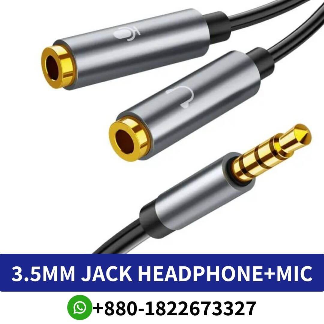 3.5mm Jack Headphone+Mic Audio Splitter Gold-Plated Aux Extension Adapter Cable Cord for Computer PC Microphone Price In Bangladesh, 3.5mm3.5mm Jack Headphone Mic Audio Splitter Gold-Plated Aux Extension Adapter Cable Cord for Computer PC Microphone, 3.5mm Jack Headphone+ Mic Audio Splitter Gold-Plated Aux, 3.5mm Jack Headphone+Mic Audio Splitter Gold-Plated , Cables & Converters Price in Bangladesh, 3.5mm Jack Headphone+Mic Audio,