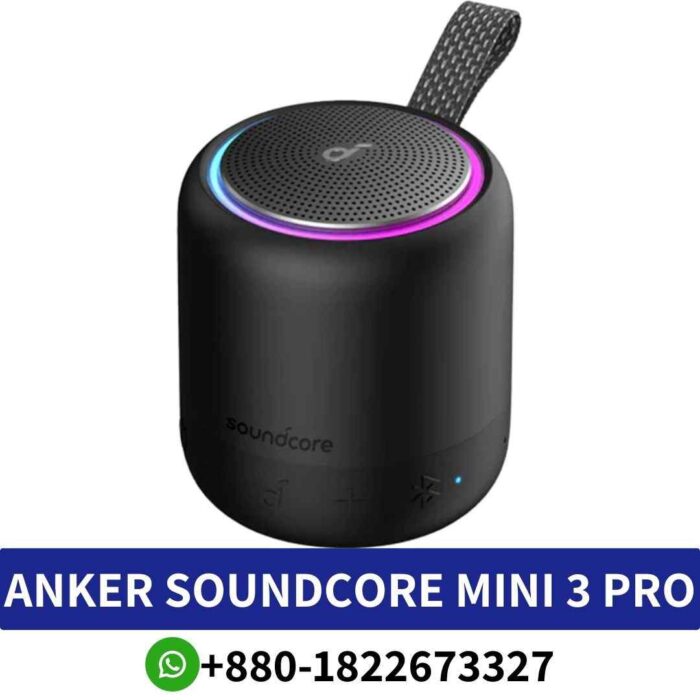 ANKER Soundcore Mini 3 Pro Speaker _Experience size-defying sound with ANKER Soundcore Mini 3 Pro featuring patented BassUP technology
