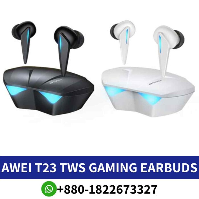 AWEI T23-TWS _Experience wireless freedom with Awei T23 earbuds, featuring Bluetooth 5.3, IPX6 waterproofing, and extended playtime