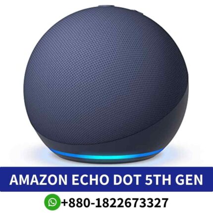Amazon Echo Dot 5th Gen_ Compact speaker with LED display, dual-band Wi-Fi, and clock function._-amazon smart-speaker shop near me