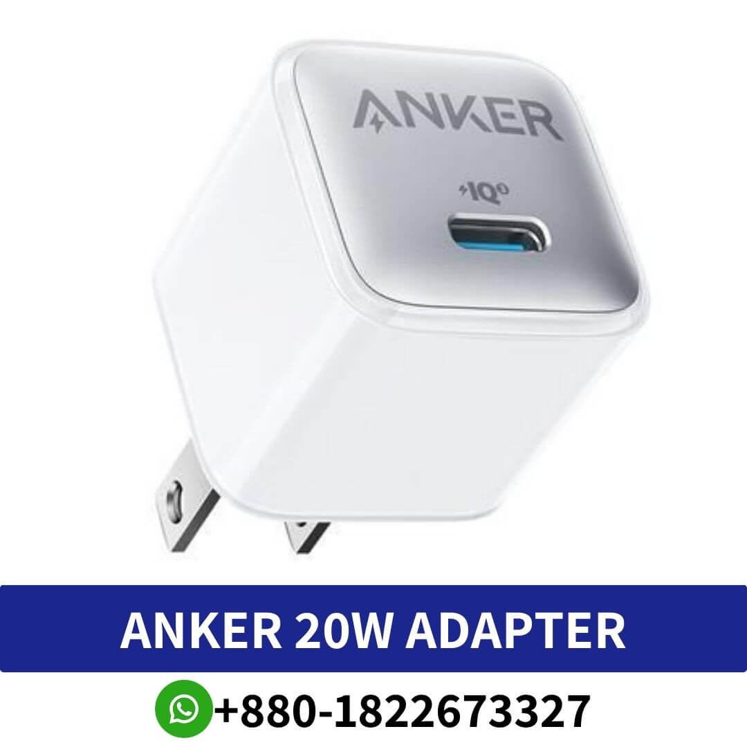 Anker 20W Adapter with Cable for iPhone (MFi Certified) Price In Bangladesh, anker iphone charger 20w price in bangladesh, anker 20w charger with cable, Anker PowerPort III Nano 20W version-High, Anker Power Port iii 20W PD Adapter - Anker BD, Anker Power Port III Nano 20W,