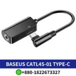 Baseus CATL45-01 Type-C to C & 3.5mm jack L45 Black Price In Bangladesh, Baseus Audio Converter Type-C to C & 3.5mm jack L45 , Baseus Adapter USB-C Male to Dual 3.5mm Audio Female Jack and Female Charging Type C , Baseus L45 Type C to Type C & 3.5mm jack Audio Converter, 1A, 12cm (CATL45-01) black, Baseus L45 Audio Adapter USB-C to Mini Jack 3.5mm, Baseus Type-C to C & 3.5mm jack L45 Black (CATL45-01),