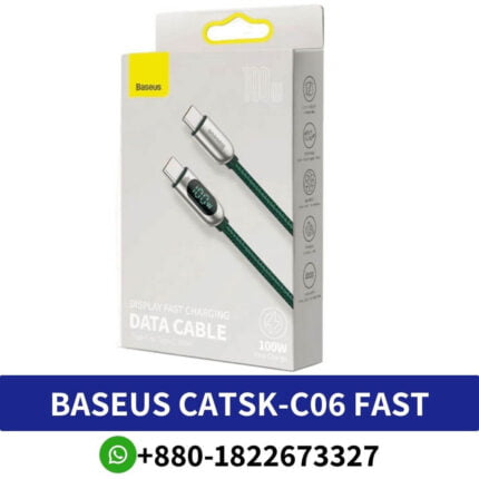 Baseus CATSK-C06 Fast Charging Datový Kabel USB-C – USB-C 100W 2m Green Price In Bangladesh, Baseus CATSK-C06 Fast Charging Datový Kabel, BASEUS Display Fast Charging Data Cable Type-C, Baseus Type-C to Type-C Cable 100W Price in Bangladesh,