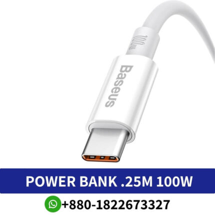 Baseus Cable For Power Bank .25m 100W Superior Series Fast Charging Data Cable USB to Type-C White Price In Bangladesh, Baseus Cable For Power Bank, Baseus Cable For Power Bank .25m 100W Superior Series Fast Charging, Baseus Cable For Power Bank .25m 100W Superio, Baseus Cable For Power Bank .25m, Baseus Cable For Power Bank .25m 100W,