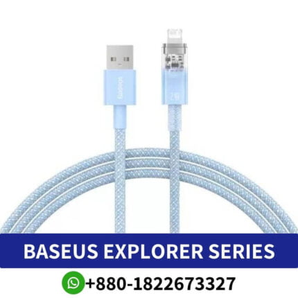 Baseus Explorer Series Fast Charging Cable with Smart Temperature Control USB to iPhone 2.4A Price In Bangladesh, BASEUS Explorer Series USB to iP 2.4A Fast Charging Cable with Smart Temperature Control 480Mbps Price In BD, Baseus Charging Cable Explorer Series Smart Temperature Control Fast Charging Lightning Cable, Baseus Charging Cable Explorer Series CATS010103, Baseus Charging Cable Explorer Series Smart, Baseus Explorer Series Smart Temperature Control USB ,