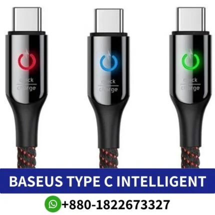 Baseus Type C Intelligent Power Off Charging Cable 1M Price In Bangladesh, Baseus CALCD-01 C-shaped Light Intelligent power-off, Baseus Type C Intelligent Power Off Charging Cable , Baseus Cable Type-C to Lightning Explorer Series Auto, Baseus Type C Intelligent Power Off,