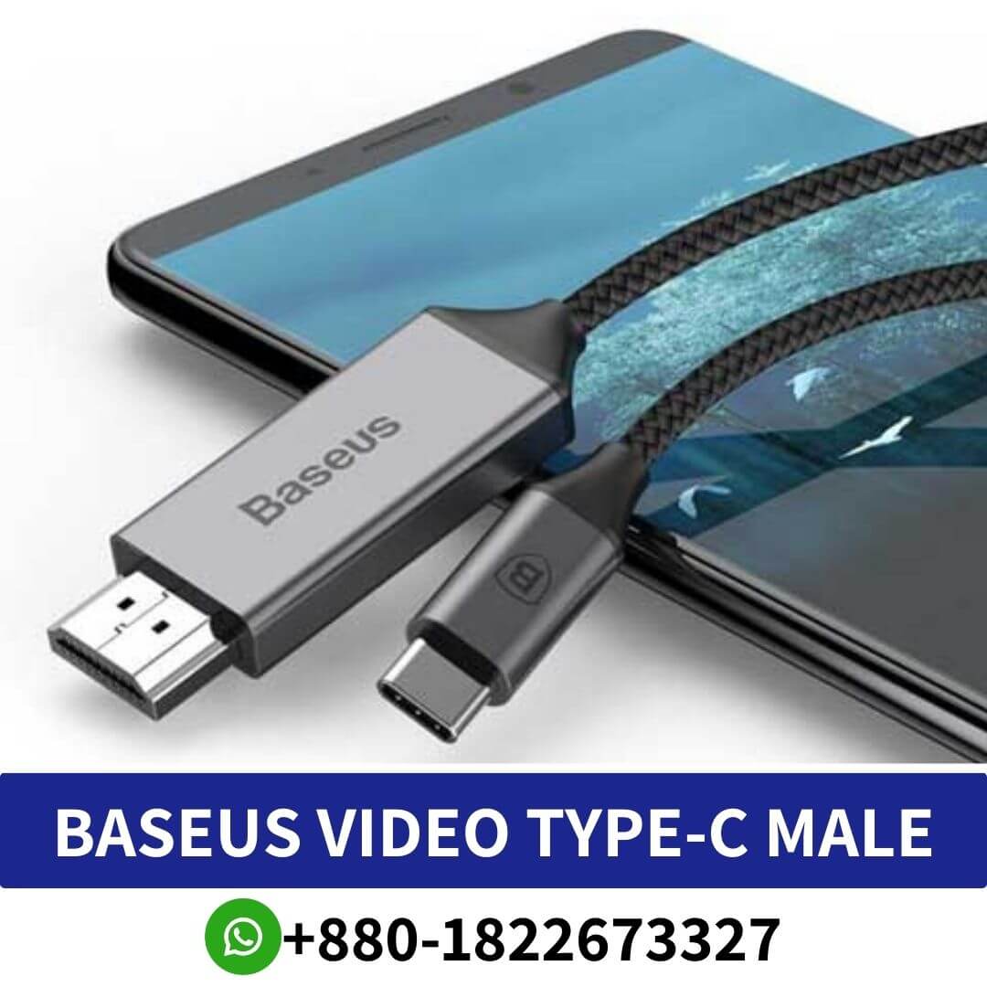 Baseus Video Type-C Male To HDMI Male Adapter Cable Price In Bangladesh, Baseus Video Type-C Male To HDMI, Baseus Video Type-C Male To HDMI Price In BD, Baseus Video Pro USB C to HDMI Cable 4K, aseus Video Type-C Male To HDMI Male Adapter Cable, aseus Video Type-C Male To HDMI Male,