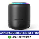 Best ANKER Soundcore Mini 3 Pro Speaker _Experience size-defying sound with ANKER Soundcore Mini 3 Pro featuring patented BassUP technology