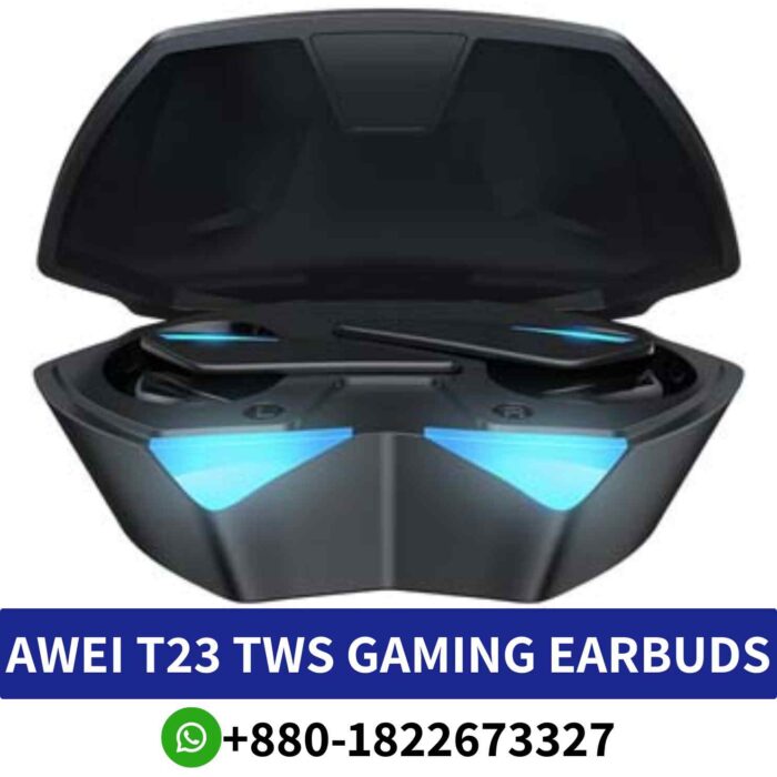 Best AWEI T23-TWS _Experience wireless freedom with Awei T23 earbuds, featuring Bluetooth 5.3, IPX6 waterproofing, and extended playtime