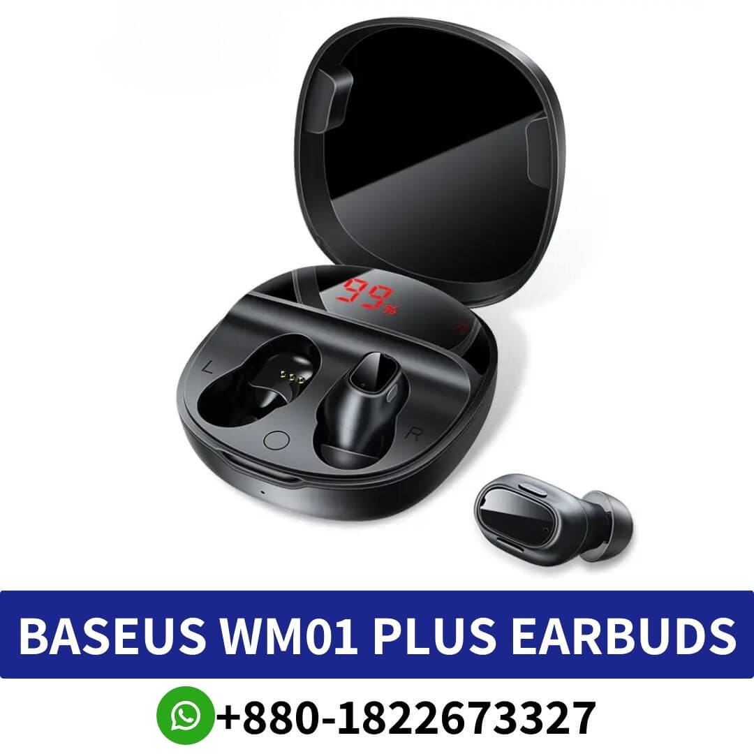 Best BASEUS WM01 Plus_ Wireless earphones offering 50 hours of music, Type-C charging, and premium sound-BASEUS WM01 Plus shop near me