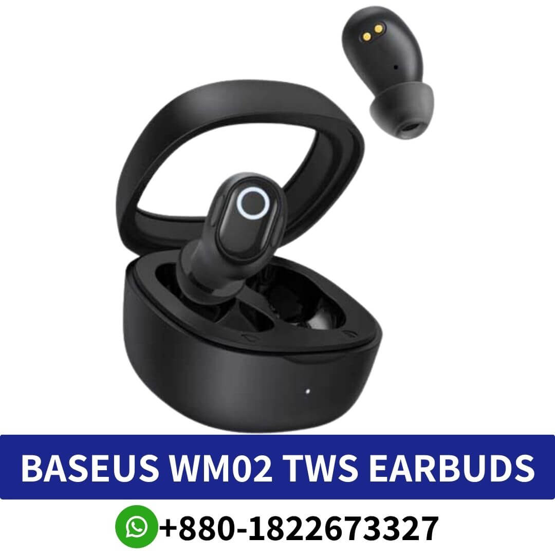 Best BASEUS WM02_ True Wireless Earphones with long battery life, Type-C charging, and compatible with most devices.BASEUS WM02 shop near me