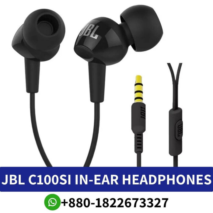 Best Brand_ JBL,Model Number_ C100SI,Waterproof_ No.Support Memory Card_ No.Connectors_ 3.5mm-JBL C100SI Headphones-Shop in Bangladesh