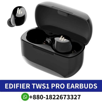 Best Edifier TWS1 Pro_ Bluetooth 5.2, IP65 waterproof, 12-hour earbud playtime, 30-hour case capacity.EDIFIER Tws1 Pro wireless earbuds shop in bd