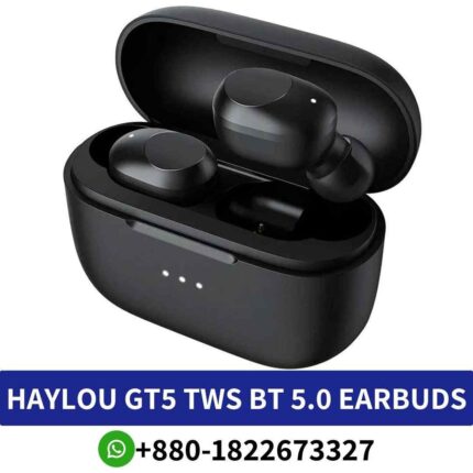 Best HAYLOU GT5 TWS earbuds offer lightweight design, Bluetooth 5.0, and up to 24 hours of playtime. GT5 TWS Haylou Earbuds Price In BD