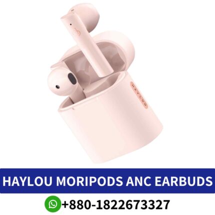 Best HAYLOU Moripods _Experience wireless freedom with HAYLOU MoriPods ANC featuring Bluetooth 5.2, ANC, and long-lasting battery