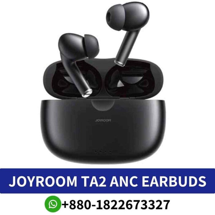 Joyroom earbuds JR-TA2_ Wireless earbuds with Bluetooth 5.2, AAC_SBC decoding, and ergonomic design. JR-TA2 earbuds anc-Price in Bd