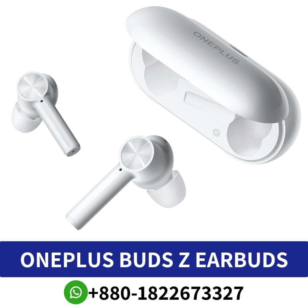 Best ONEPLUS Buds Z_ Dynamic sound, water-resistant, Bluetooth 5.0, fast charge, sleek design, comfortable fit - earbuds shop iunb Bangladesh