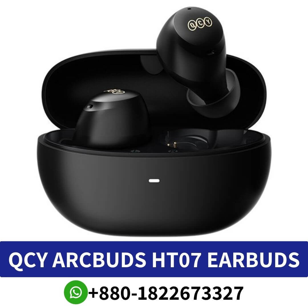 Best QCY HT07_ Wireless earbuds with ANC, long battery life, and ergonomic design for immersive listening- QCY Ht07 ArcBuds shop in Bangladesh