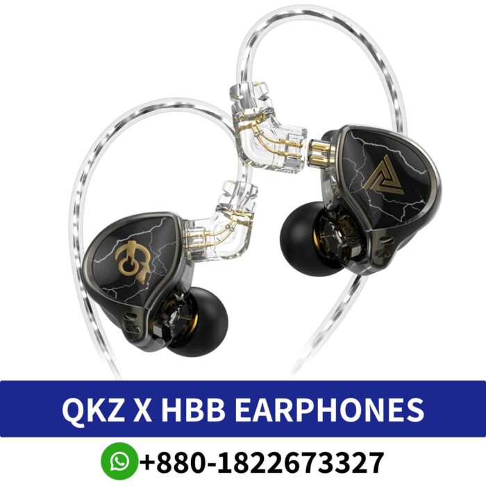 Best QKZ X HBB_ Collaboration delivers balanced sound with enhanced bass, durable build, and detachable cable. X HBB earphones shop in bd