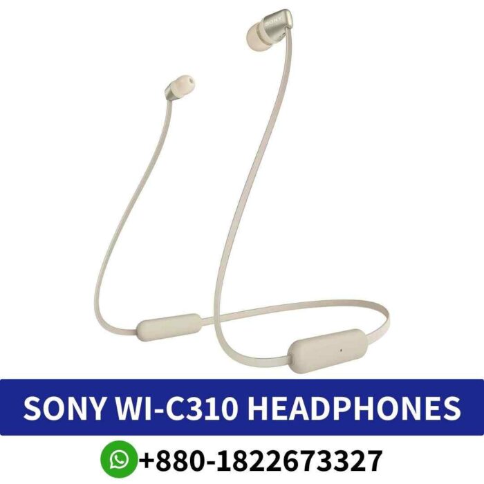 Best SONY WI-C310 Wireless in-ear headphones with dynamic sound, mic, and volume controls.SONY WI-C310 Wireless in-ear headphones shop in bd